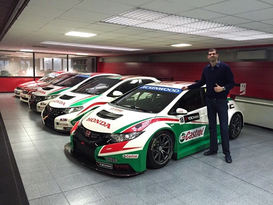 Dusan Borkovics és a Honda Civic WTCC